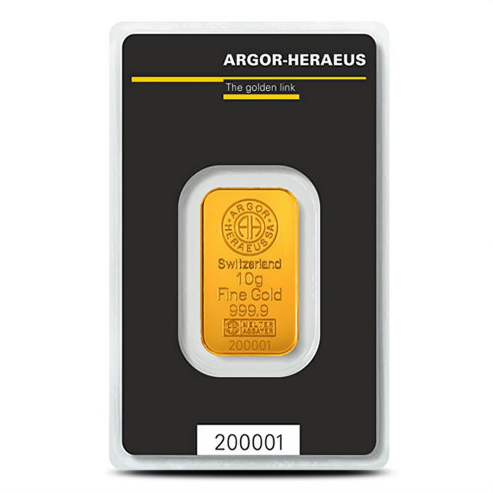 10 Gram Argor Heraeus Kinebar Gold Bar (New w/ Assay) - Image 3