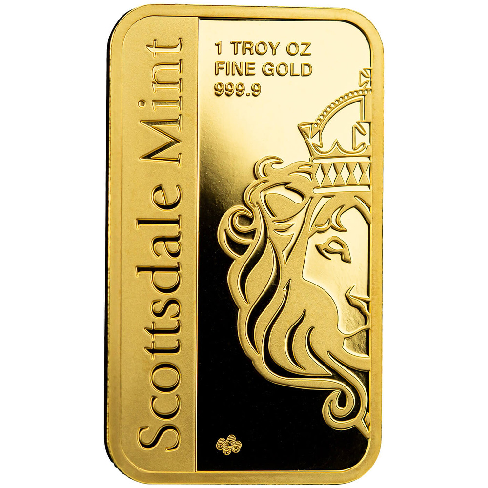 1 oz Scottsdale Archangel Michael Gold Bar (New) - Image 2