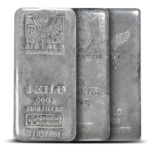 1 Kilo Silver Bar (Varied Condition, Any Mint)