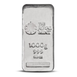 1 Kilo British Cast Silver Bar (New)