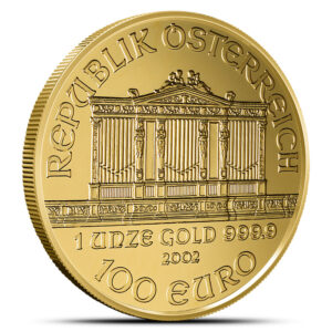 2002 1 oz Austrian Gold Philharmonic Coin
