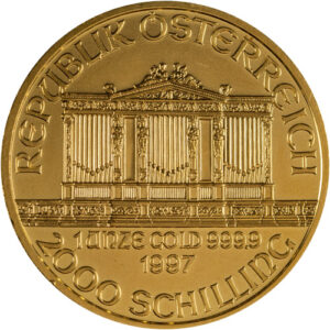 1997 1 oz Austrian Gold Philharmonic Coin