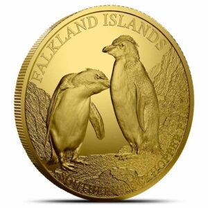 2026 1/10 oz Proof Falkland Islands Gold Southern Rockhopper Penguin Coin