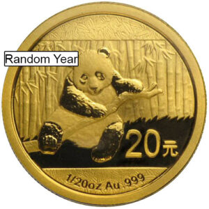 1/20 oz Chinese Gold Panda Coin (Random Year, Unsealed)