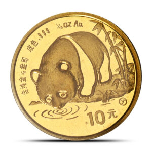 1987-Y 1/10 oz Chinese Gold Panda Coin Large Date (Sealed)