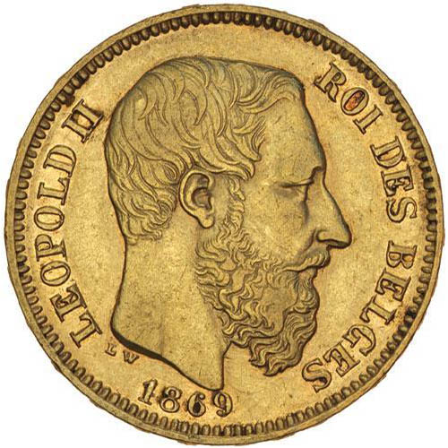 20 Francs Belgium Gold Coin (Circulated)