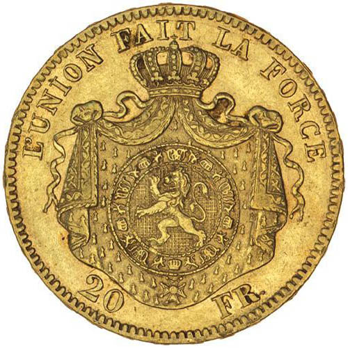 20 Francs Belgium Gold Coin (Circulated) - Image 2