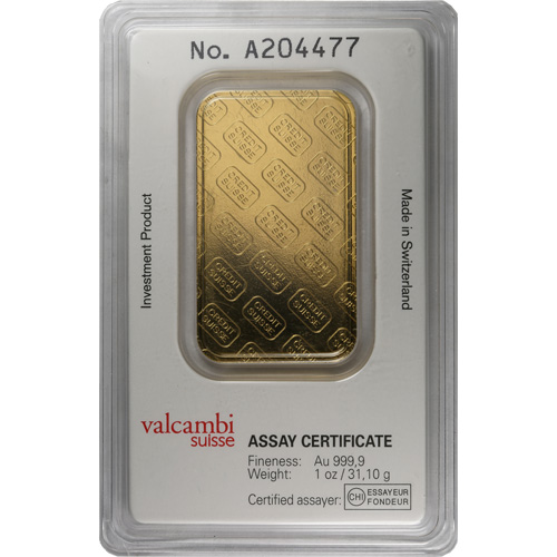 1 oz Credit Suisse Gold Bar (Secondary Market w/ Assay) - Image 2