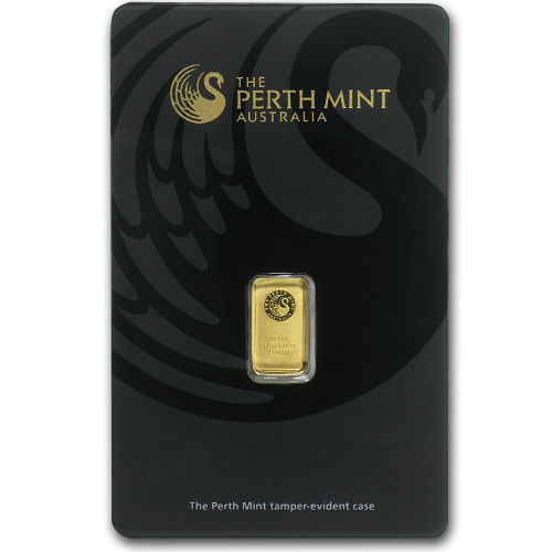 1 Gram Perth Mint Gold Bar (New w/ Assay)