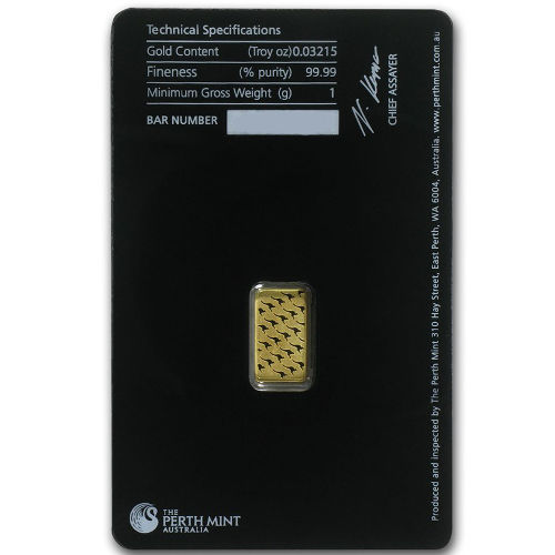 1 Gram Perth Mint Gold Bar (New w/ Assay) - Image 2