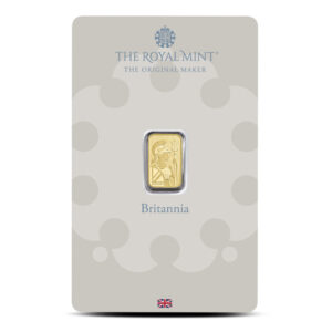 1 Gram British Gold Britannia Bar (New w/ Assay)