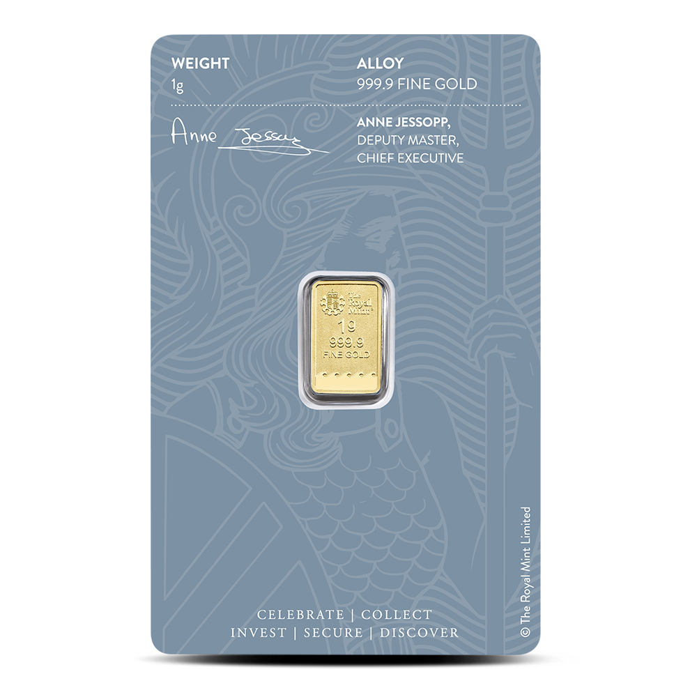 1 Gram British Gold Britannia Bar (New w/ Assay) - Image 2