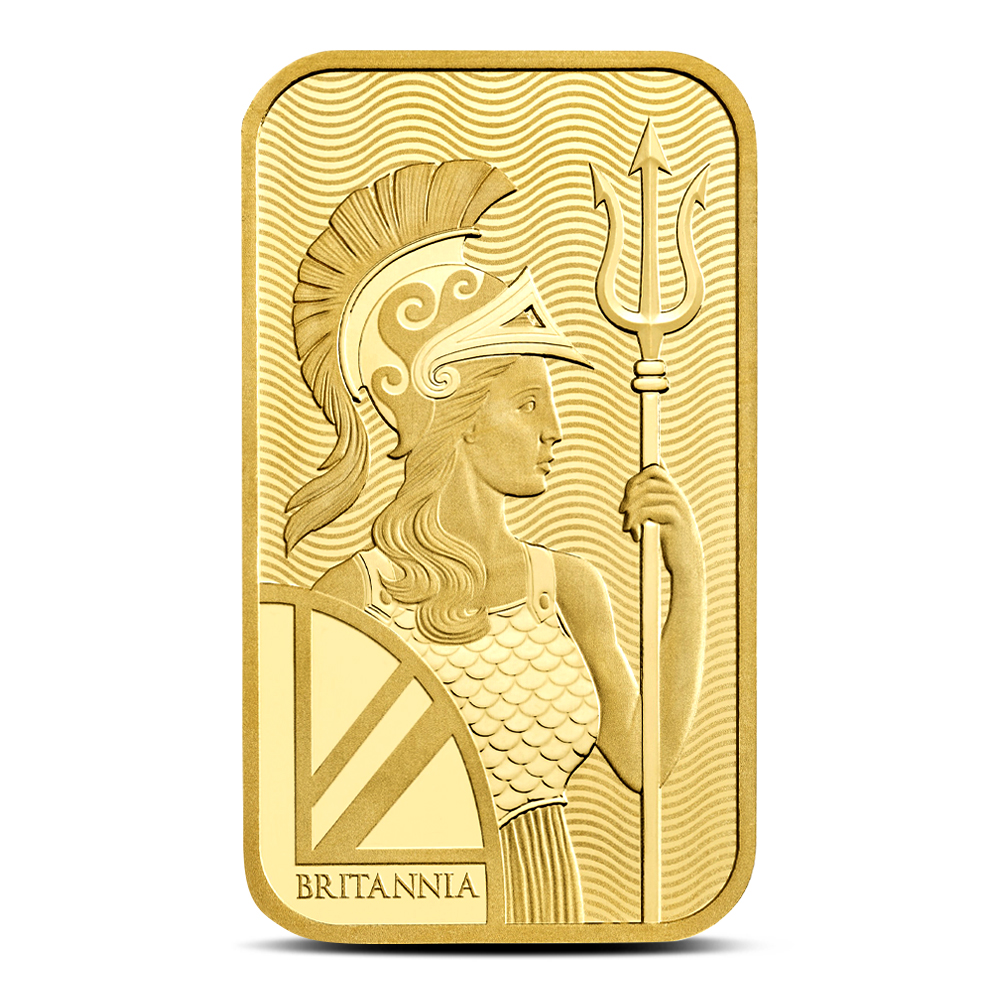 1 Gram British Gold Britannia Bar (New w/ Assay) - Image 3