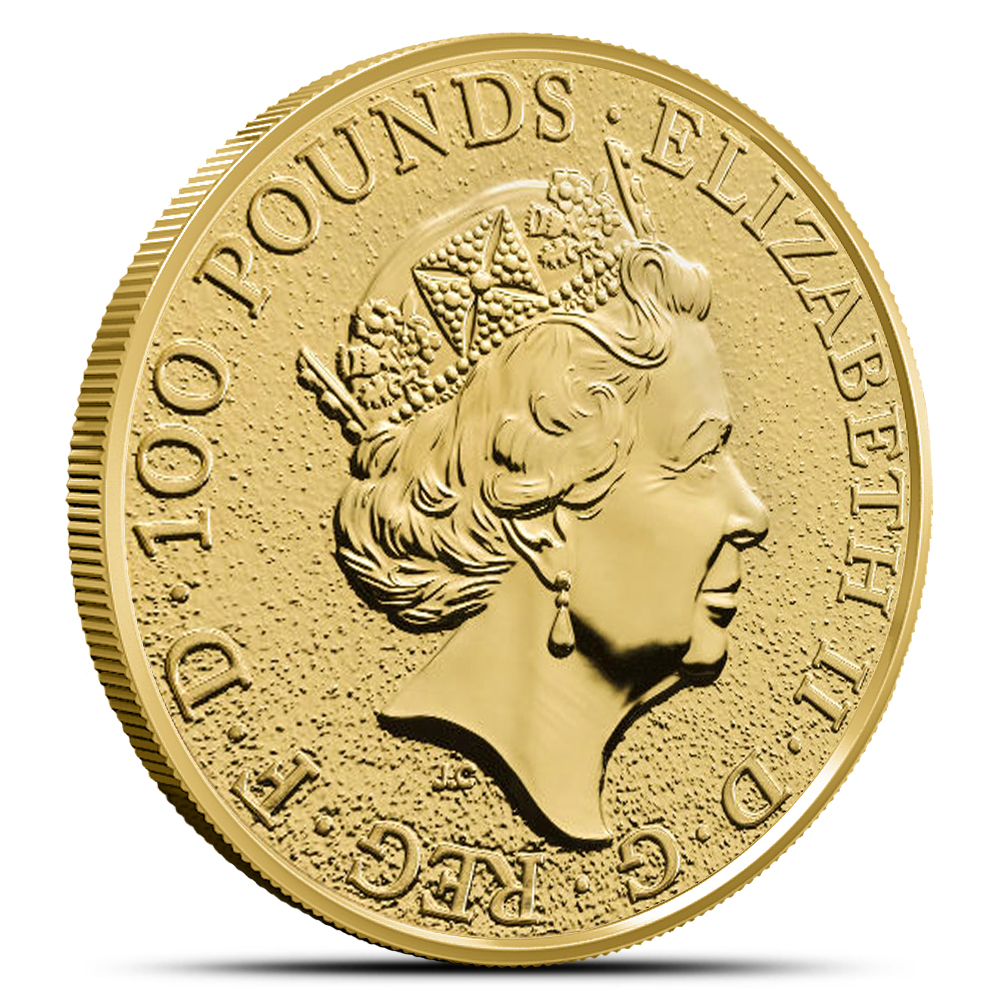 2016 1 oz British Gold Queen's Beast Lion Coin (BU) - Image 2