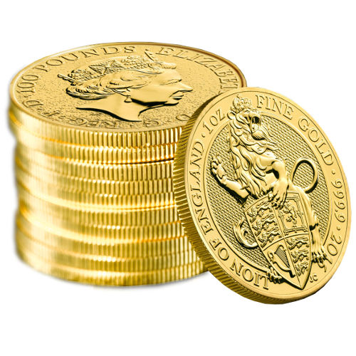 2016 1 oz British Gold Queen's Beast Lion Coin (BU) - Image 3