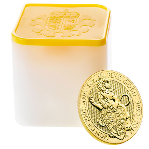 2016 1 oz British Gold Queen's Beast Lion Coin (BU) - Image 4