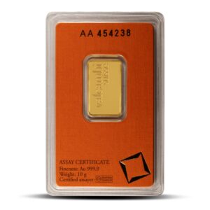10 Gram Valcambi Gold Bar (New w/ Assay)
