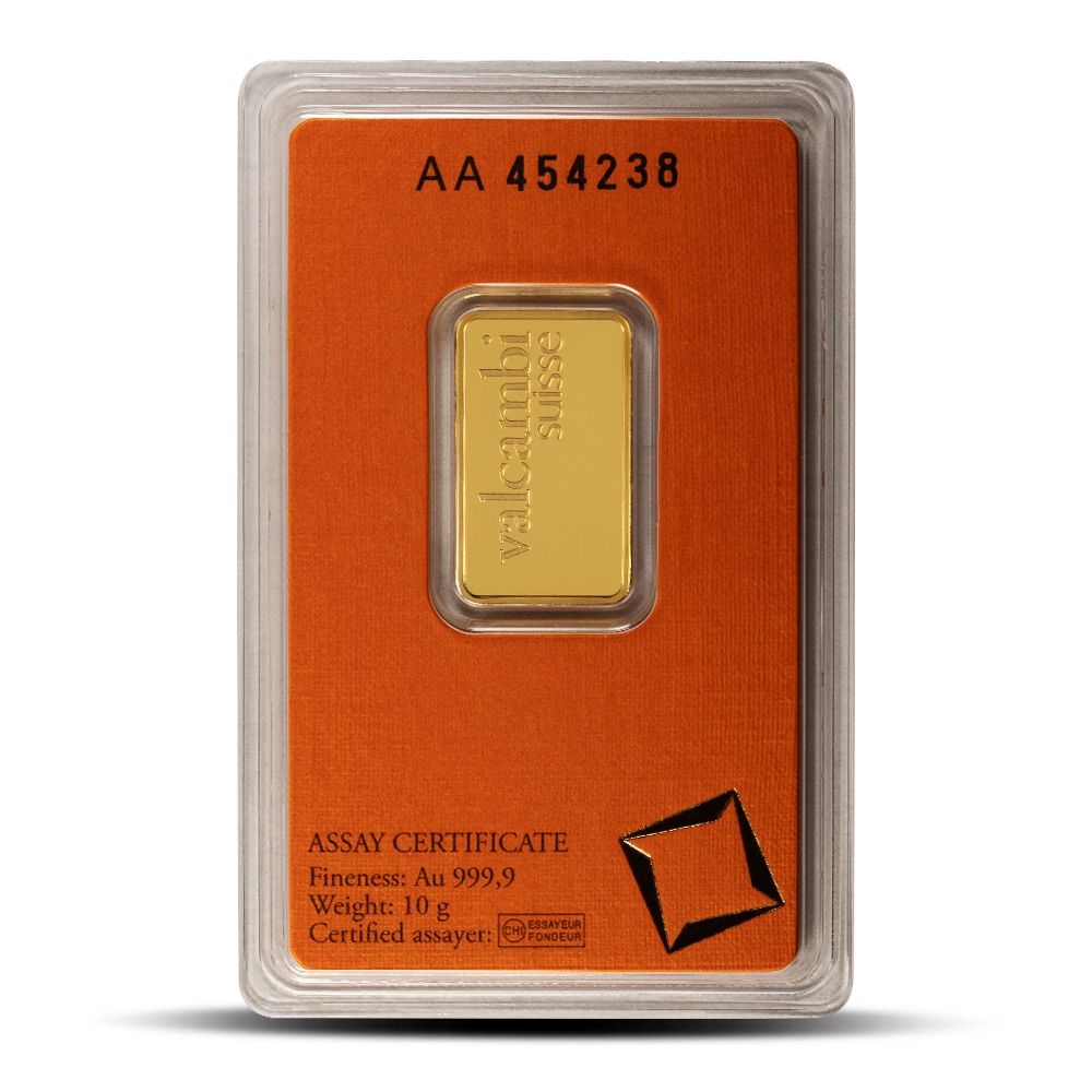 10 Gram Valcambi Gold Bar (New w/ Assay)