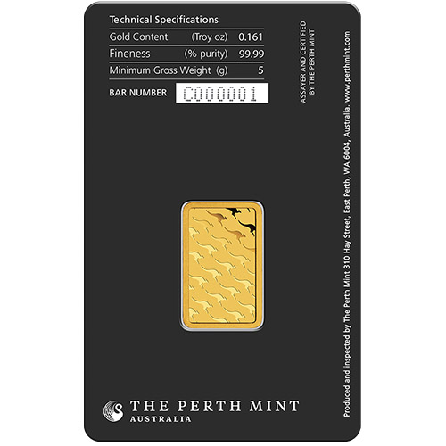 5 Gram Perth Mint Gold Bar (New w/ Assay) - Image 4