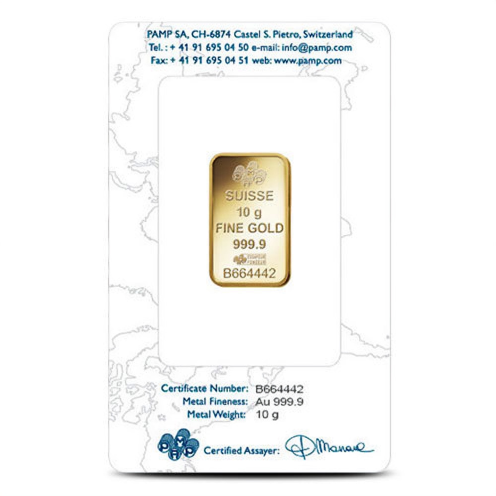 10 Gram PAMP Suisse Fortuna Gold Bar (New w/ Assay) - Image 2