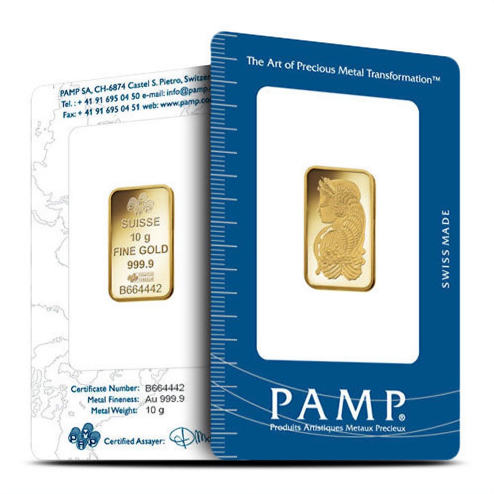 10 Gram PAMP Suisse Fortuna Gold Bar (New w/ Assay) - Image 3