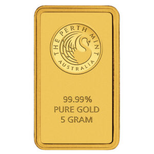 5 Gram Perth Mint Gold Bar (New w/ Assay)
