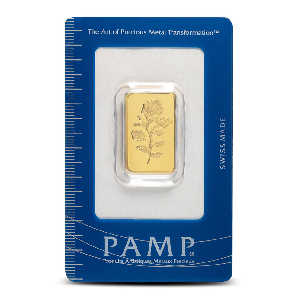 10 Gram PAMP Suisse Rosa Gold Bar (New w/ Assay)
