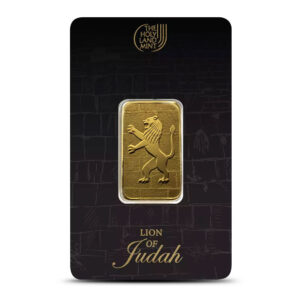 10 Gram The Holy Land Mint Lion of Judah Gold Bar (New w/ Assay)