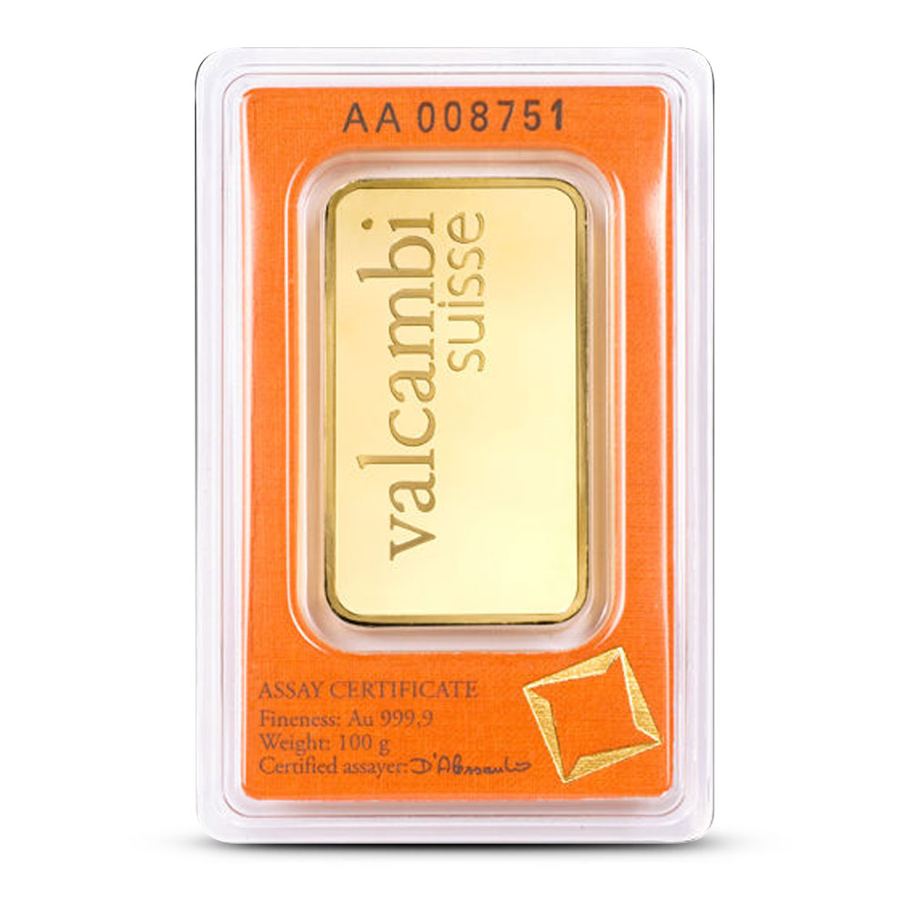 100 Gram Valcambi Gold Bar (New w/ Assay) - Image 2