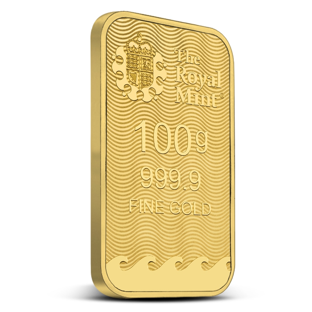 100 Gram British Gold Britannia Bar (New w/ Assay) - Image 4