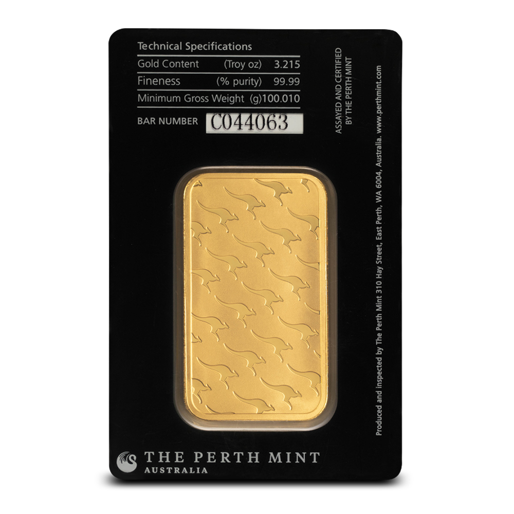 100 Gram Perth Mint Gold Bar (New w/ Assay) - Image 2