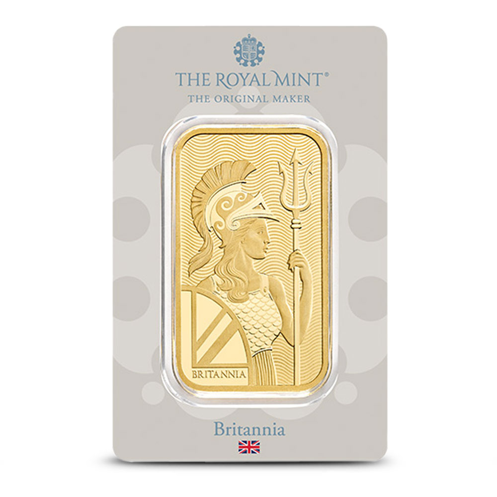 50 Gram British Gold Britannia Bar (New w/ Assay) - Image 3