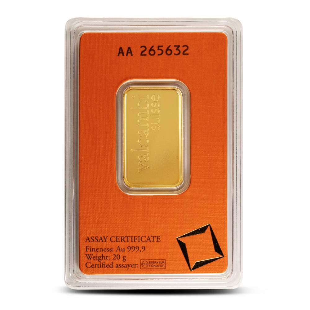 20 Gram Valcambi Gold Bar (New w/ Assay) - Image 2